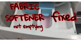 HOW TO FIXED WASHING MACHINE FABRIC SOFTENER DISPENSER NOT EMPTYING [upl. by Dlaregztif935]