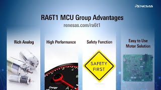 Renesas RA6T1 Group of 120MHz Arm® Cortex®M4 RA6 Group ASSP for Motor Control [upl. by Ynnod]