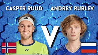 🔴🔥🎾 Casper Ruud 🆚 Andrey Rublev  ATP Finals 2024 Showdown 💥🏆 [upl. by Norabal860]