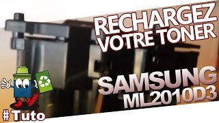 ML2010D3 Samsung Toner  Recharger Facilement Le Toner [upl. by Aracaj]