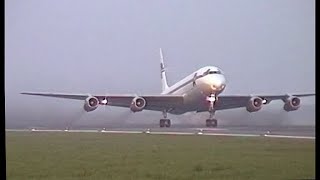 Douglas DC8 BLAST FROM THE PAST  Ostend Airport 1998  LOUD [upl. by Ahseila]