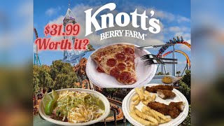 Knotts Berry Farm 3199 All Day Dinning Plan Is it worth it [upl. by Aettam]