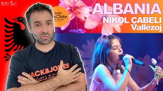 First Reaction 🇦🇱 Nikol Çabeli  Vallëzoj  Junior Eurovision 2024 Albania Live performance [upl. by Juliet]