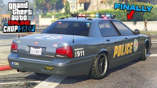 MODDING NEW POLICE CRUISER IN GTA 5 ONLINE The Chop Shop DLC Update [upl. by Ellenhoj865]