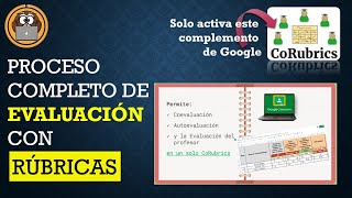 GOOGLE CLASSROOM  Proceso completo de evaluación con Rúbricas Corubrics [upl. by Emma]