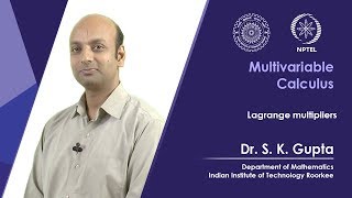 Lecture 16 Lagrange multipliers [upl. by Pega]