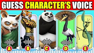 🔊CRAZIEST Guess The Kung Fu Panda 4 Animation Movie characters By their Voice  Po Shifu Tigress [upl. by Rubel99]