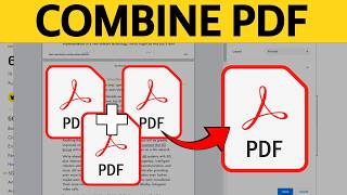 How To Combine PDF Files Into One Merge  Tutorial [upl. by Eannyl]