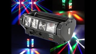 Color Changing DMX512 Sound Activated Auto Running Beam Light for Disco KTV Club Party [upl. by Keelia421]