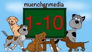 🎵 Zahlen lernen für Kinder  Kinderlieder deutsch  Kinderlieder zum Mitsingen  muenchenmedia [upl. by Assiled438]