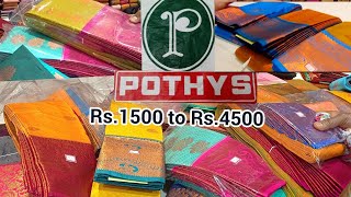 Pothys Festival Silk Saree Collection Rs1500 To Rs4500  போத்தீஸ்ன் விழாக்கால பட்டுப்புடவைகள் [upl. by Dnomrej753]