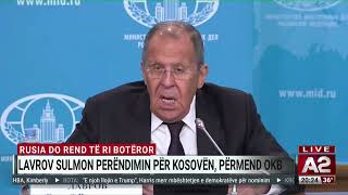 Rusia do rend të ri botëror Lavrov sulmon Perëndimin për Kosovën përmend OKB [upl. by Lednew611]