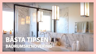 INREDNING BADRUMSRENOVERING STATUARIO MARMOR TIPS [upl. by Tlaw]