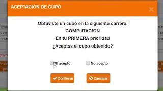 Tutorial para aceptar o rechazar un cupo [upl. by Ahsennek]