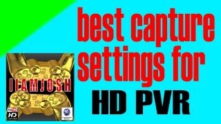 Best Capture Settings for HD PVR ArcSoft ShowBiz [upl. by Olraced534]