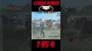 1 vs 4 cs rank gameplay 😏😏 remix gaming 😎 cobra power [upl. by Anaoy]