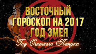 Восточный гороскоп на 2017 год ЗМЕЯ [upl. by Jalbert]