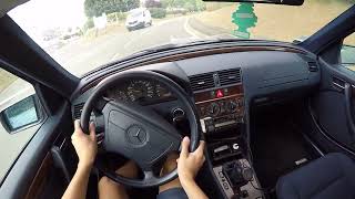 MercedesBenz C220D W202 1997  POV Drive Full Original Video [upl. by Anoirtac]