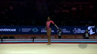 PEDRO Carolyne BRA  2022 Artistic Worlds Liverpool GBR  Qualifications Floor Exercise [upl. by Rico]