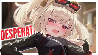 Nightcore  Desperate  Lyrics NEFFEXTOKYO MACHINE [upl. by Evanthe]