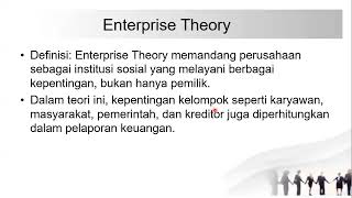 Teori Ekuitas 2 Equity Theory Enterprise Theory dan Fund Theory [upl. by Ly202]