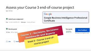 decisions decisions dashboards and reports coursera weekly challenge 5 answers [upl. by O'Meara628]