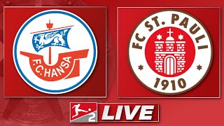 🔴 Hansa Rostock  FC St Pauli  2 Bundesliga 14 Spieltag  Liveradio [upl. by Hallvard]