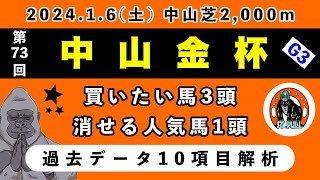 【中山金杯2024】過去データ10項目解析買いたい馬3頭と消せる人気馬1頭について競馬予想 [upl. by Crowell]