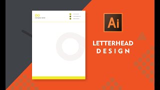 How to Design a Letterhead in Adobe Illustrator [upl. by Ennovehc]