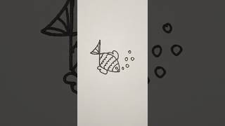 Simple fish drawing from number 4 [upl. by Viglione]