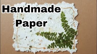 DIY  How to make handmade paper from recycled material  Paper making at home [upl. by Enyaw]