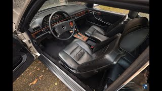 Driving the 1985 MercedesBenz 500 SEC  Oldenzaal Classics [upl. by Felipa]