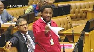 Dr Ndlozi vs David Mabuza In Parliament [upl. by Wollis]