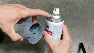 HOW TO REMOVE A LID FROM A SPRAY PAINT CAN [upl. by Enylecoj]