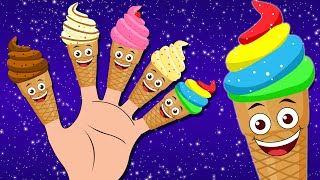 Finger Family Song  Ice Cream Finger Family  KidsCamp Nursery Rhymes on HooplaKidz [upl. by Herrington809]