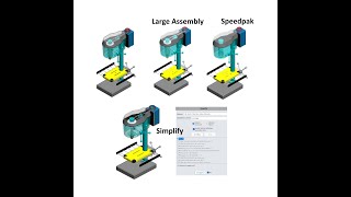 Improving Assembly Performance in SolidWorks Speedpak Simplify Large Assembly Performance Eval [upl. by Bay]