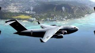 C17A GLOBEMASTER III HAWAII ANG HIANG TRIBUTE  Flight of the Valkyries [upl. by Heidy]