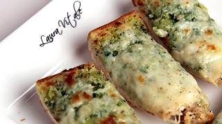 Cheesy Garlic Bread Recipe  Laura Vitale  Laura in the Kitchen Episode 288 [upl. by Ahsratan466]