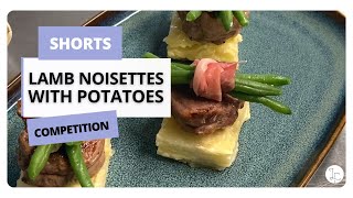 Lamb noisettes with mint béarnaise sauce and dauphinoise potatoes [upl. by Nirtak]