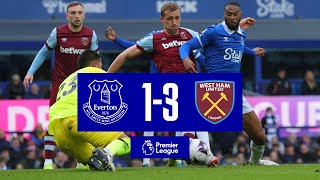 EVERTON 13 WEST HAM UNITED  Premier League highlights [upl. by Eelam]