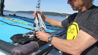 Hobie 012  Rigging the Mainsheet [upl. by Onaled]