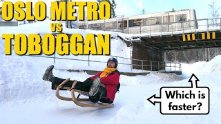 Can You Beat The Oslo Metro On A Toboggan [upl. by Diane-Marie]