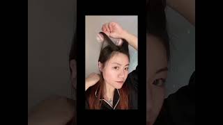 How To Style Curtain Bangs At Home  No Heat hairtutorial hairstyle hair [upl. by Araem]