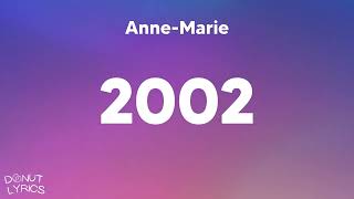 AnneMarie  2002 Lyrics [upl. by Yrogerg]