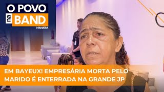 PARTE 1 Empresária morta pelo marido é enterrada na grande JP [upl. by Aisekal814]