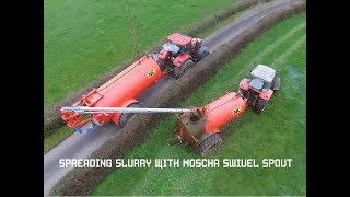 Slurry Spreading with a Moscha Swivel Spout [upl. by Myrna]