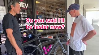 NEW BIKE DAY  YouTube viewer and his new Bianchi Infinito with SRAM Rival AXS [upl. by Ielerol]