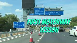 First motorway lesson for pupil who passed last week [upl. by Gnahk4]