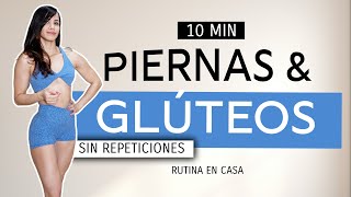 TONIFICA PIERNAS Y AUMENTA GLÚTEOS  10 MINUTOS [upl. by Tenn353]