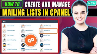 How to create and manage mailing lists in cPanel 2024 [upl. by Erehs]